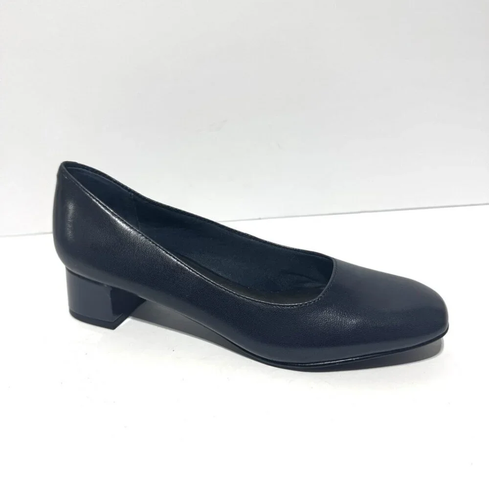 Trotters Womens Dream Pump Heels Navy Size 7S